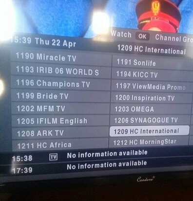 Free to air channels listed on Dstv 
